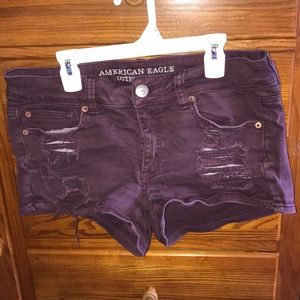 Purple American Eagle shorts